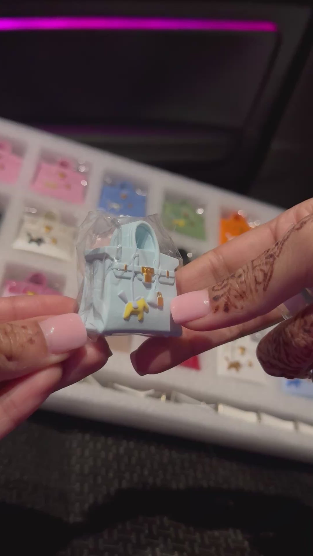 DIFFUSEUR BIRKIN BLEU VELOURS